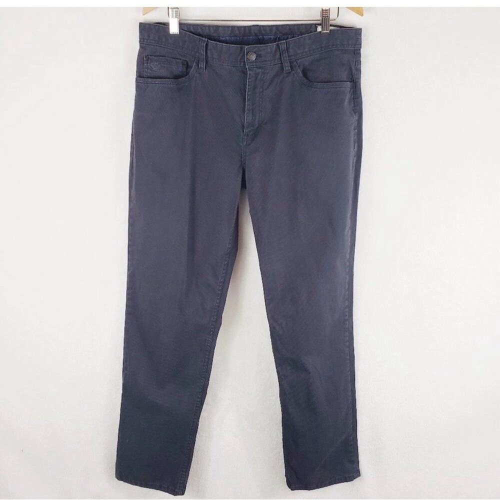 English Laundry Corduroy Pants Men 36X34 Walker Navy Blue Straight Leg  EUC